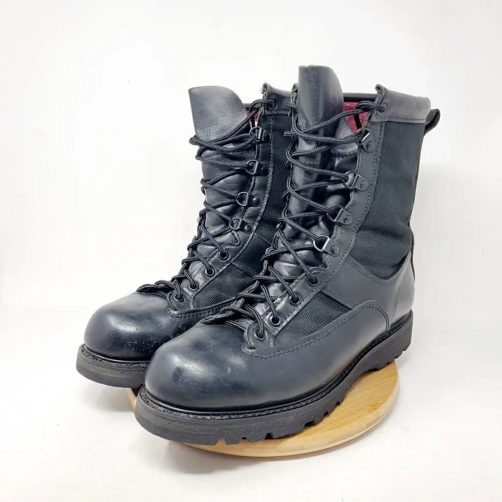 Matterhorn Boots Mens 9 Black Military Tactical Combat Shoe Vibram Insulated USA